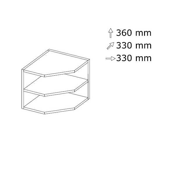 Seinäkaappi NOUW 3 L 330 x K 360 Seinäkaappi NOUW 3 L 330 x K 360
